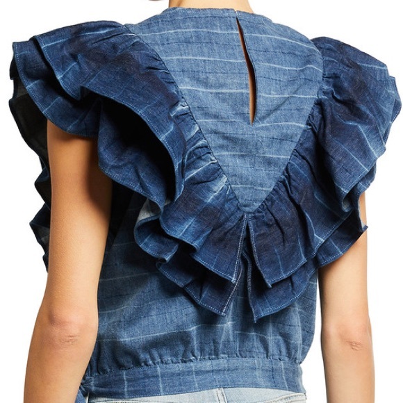 7 for all mankind denim top - Picture 3 of 3